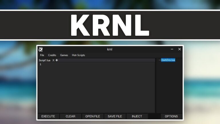 Krnl roblox как пользоваться